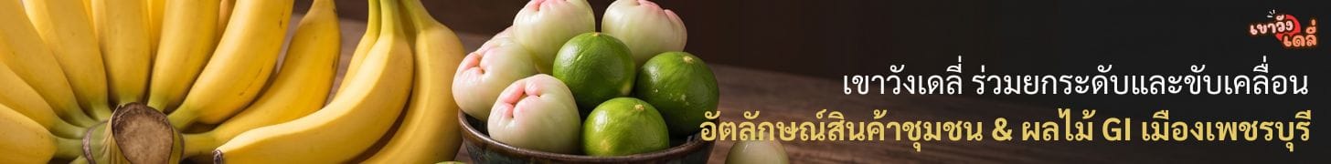 เขาวังเดลี่ ร่วมยกระดับและขับเคลื่อน อัตลักษณ์สินค้าชุมชน & ผลไม้ GI เมืองเพชรบุรี
