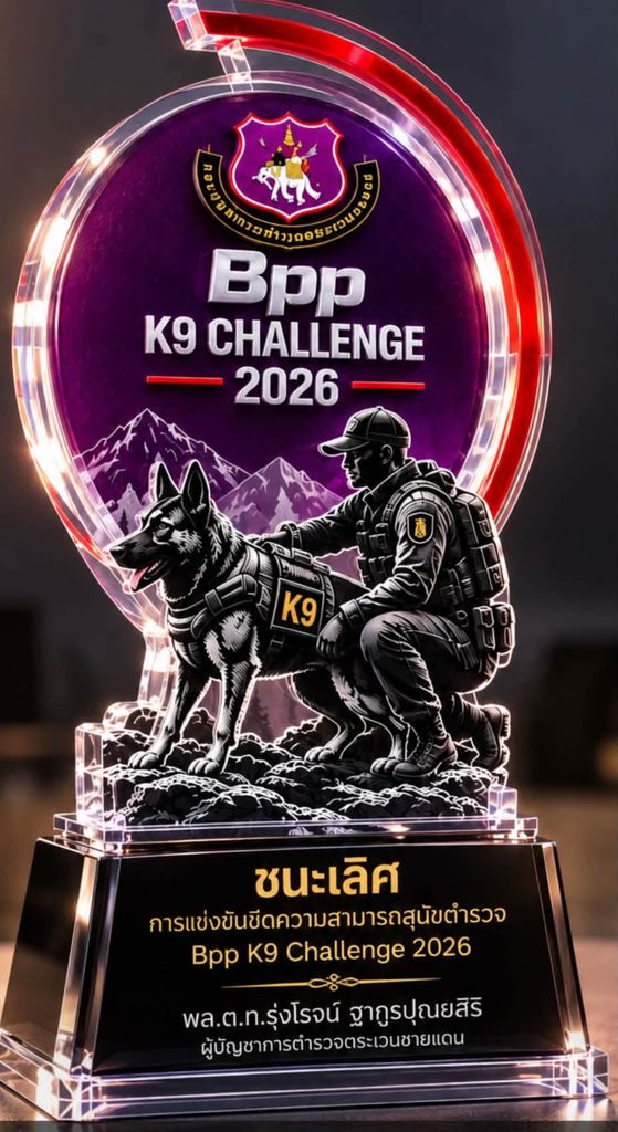 รวมตัวตึงฮีโร่สี่ขาในศึก BPP K-9 CHALLENGE 2026 ณ ศูนย์ฝึกสุนัขตำรวจ ค่ายพระราม 6 ชะอำ วันที่ 16–18 ต.ค. 2569 เช็กตารางแข่งขันและไฮไลต์สุดน่ารักได้ที่นี่!