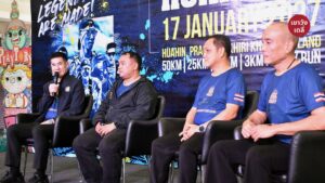 HUAHIN50 Trail Run 2027-นายนพพร วุฒิกุล นายกเทศมนตรีนครหัวหิน ร่วมแถลงข่าวความพร้อมการจัดการแข่งขันวิ่งเทรล HUAHIN50 Trail Run 2027 ณ มาร์เก็ตวิลเลจ หัวหิน