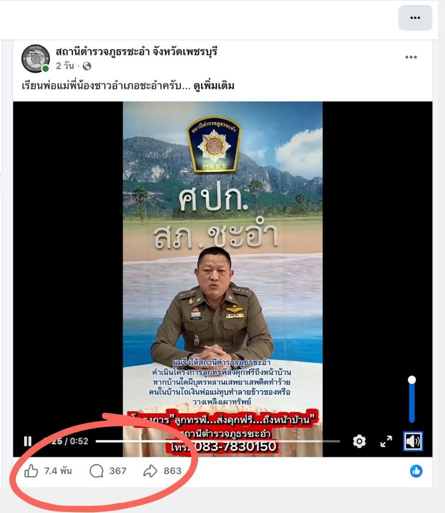 โครงการลูกทรพี สภ.ชะอำ